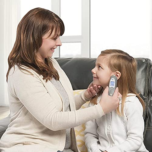 Image of HealthSmart Digital Ear Thermometer for Babies, Kids and Adults - Instant and Accurate Results, Infrared Technology, Visual Fever Indicator, and 30 Disposable Lens Covers, (Pack of 1)