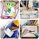 ACONDE 10 Stück Dry Erase Taschen, Wiederverwendbare A4 Trocken Abwischbare Taschen mit 10 Whiteboard-Stiften，2 Radiergummis und 2 Edelstahl-Ringe, für Büro und Schule