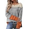 Zeagoo Womens Sweaters Cute Long Sleeve Off The Shoulder Pullover Tops Hollow Out Crochet Dressy Casual Outfits