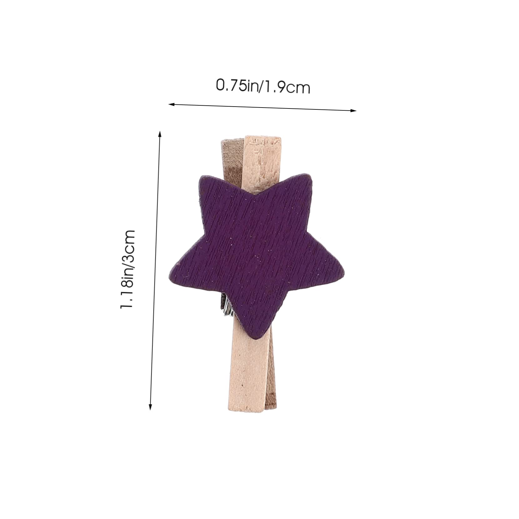 30 Clips Photo Chat En Bois - Pinces à Linge Décoratives - Multicolores - Pour Déco, Événements, DIY - 3.6x2.3cm