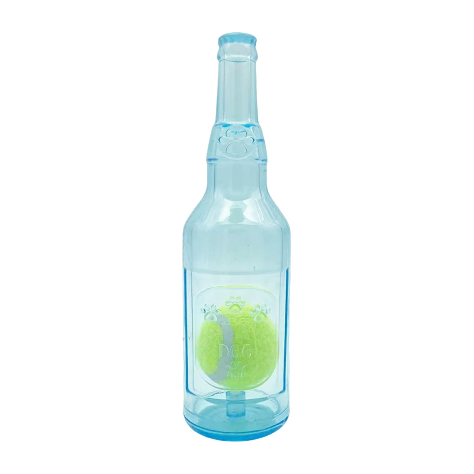 Interactive Physical Activity Toy Large Dog Toy Bottle For Exciting Crunch Play Bottle Man Play Dog Kongs Dogs, Blue, 20cm