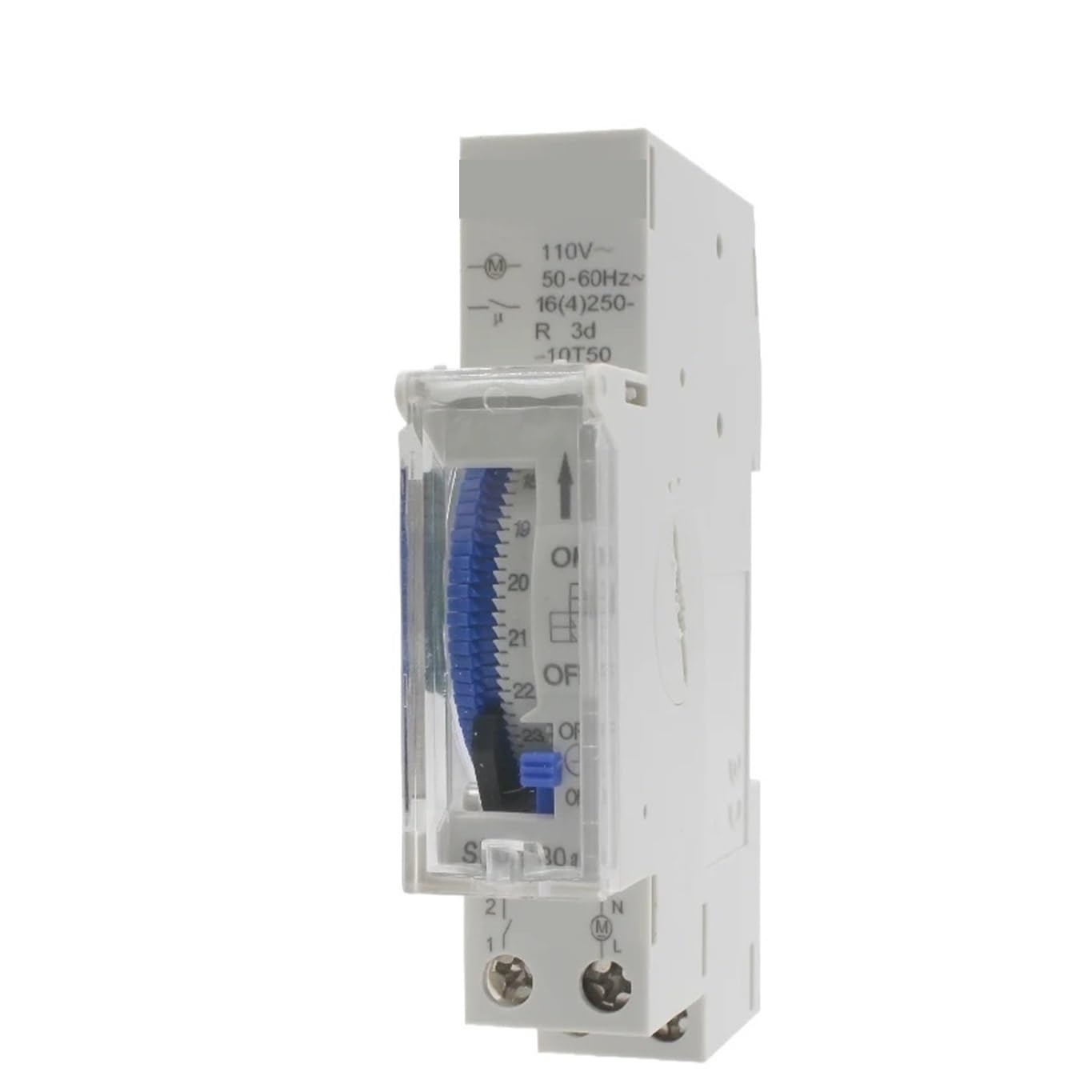 1PCS Mechanical Timer Switch 110V/220-240VAC SUL180a Analog24 Hour Mechanical Programmable DIN Rail Time Switch timer switch(220-240V)