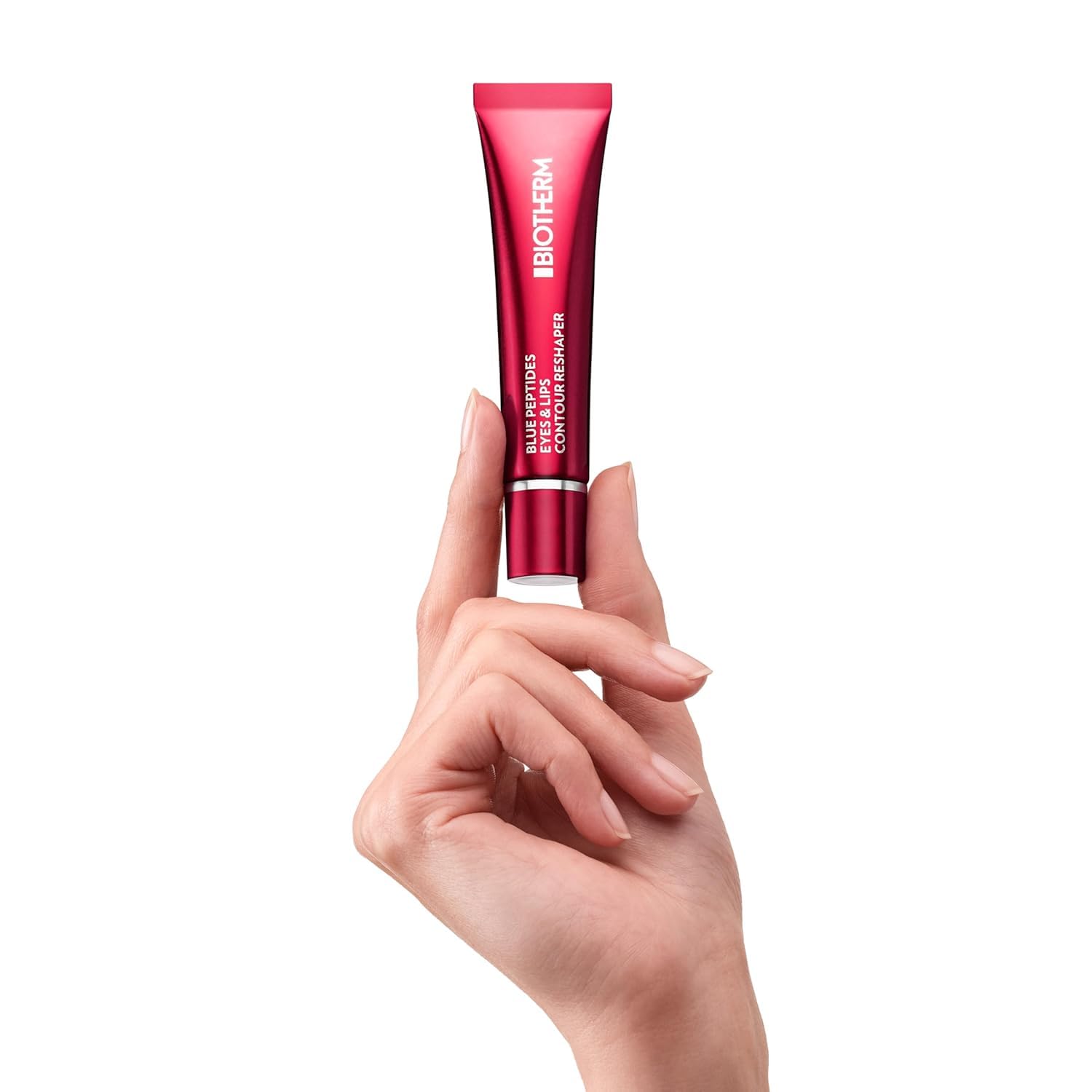 Biotherm Blue Peptides Eyes & Lips Contour Reshaper Balm, straffende Anti-Aging Balsam gegen Augenfalten & Lippenfalten, mit Kollagenpeptiden & Biotech Plankton™, 15 ml