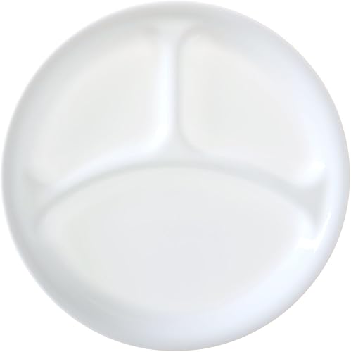 Corelle Livingware Winter Frost - Plato de cena dividido juego de 8