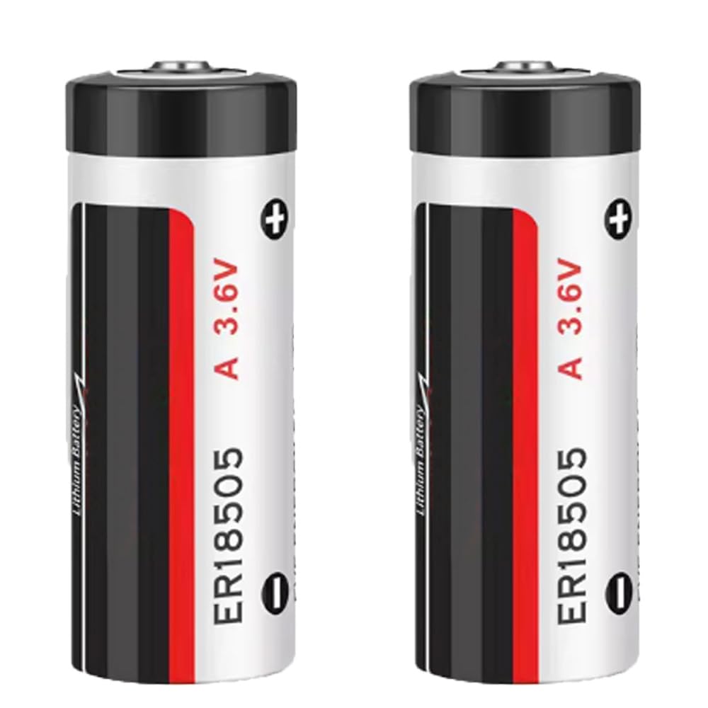 MEELER 2 PCS A Size 3.6V 4000mAh ER18505 Lithium Battery Non Rechargeable
