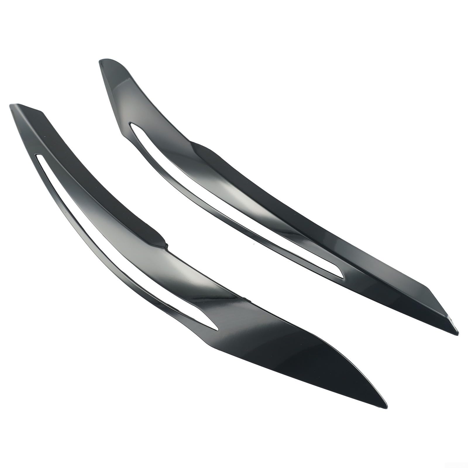 Sopracciglia per fari anteriori BMW Serie 1 F20/F21, finiture in ABS per modelli pre LCI 2011 2014 (nero)
