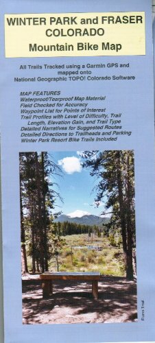 Winter Park and Fraser Colorado Mountain Bike Map