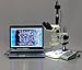 AmScope ZM-1TNW2-80AM-8M Digital Professional Trinocular Stereo Zoom Microscope, EW10x and EW25x Focusing Eyepieces, 3.35X-225X Magnification, 0.67X-4.5X Zoom Objective, Eight-Zone LED Ring Light, Large Pillar-Style Table Stand, 110V-240V, Includes 0.5X and 2.0X Barlow Lenses, 8MP Camera with Reduction Lens, and Software