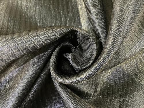 Tissu brocart gris argenté rigide BRO888 pour éviter les plis