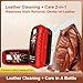 Leather Cleaner, 100ml Care Agent with Brush, Professional Leather Restorer for Car Seats, Couches, Boots, Bags, Jackets, Saddles, Gloves, Upholstery, Sofas, and Purses