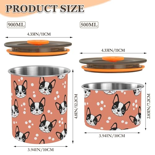 Contenedor de café hermético acero inox 900 ml miniatura 2