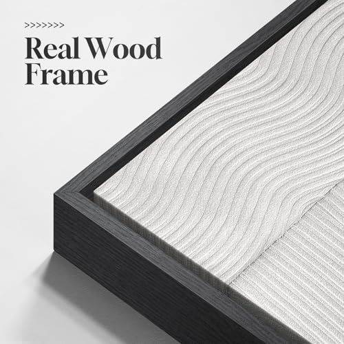 Large Framed Black and White Abstract Wall Art for Living Room, 3 Piece Big Modern Canvas Prints Paintings Artwork for Walls, Minimalist Abstract Art Pictures for Hallway, Office Wall Decor 24x36 In - Image 5