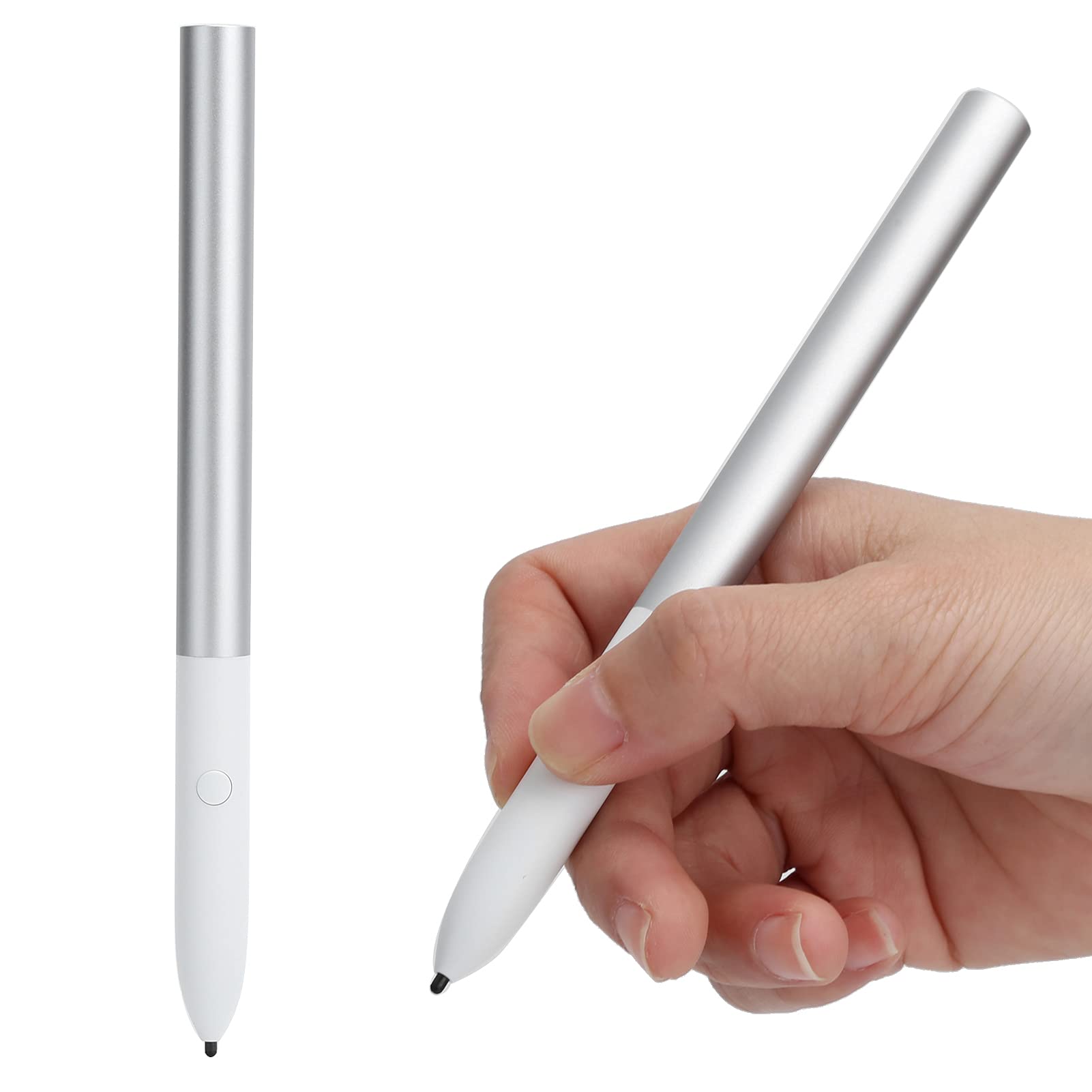 Smart Stylus per/Slate, Penna Digitale con Punta in Fibra di Seconda Generazione, Penna Touch Magnetica per Tablet, Argento Leggera e Magnetica