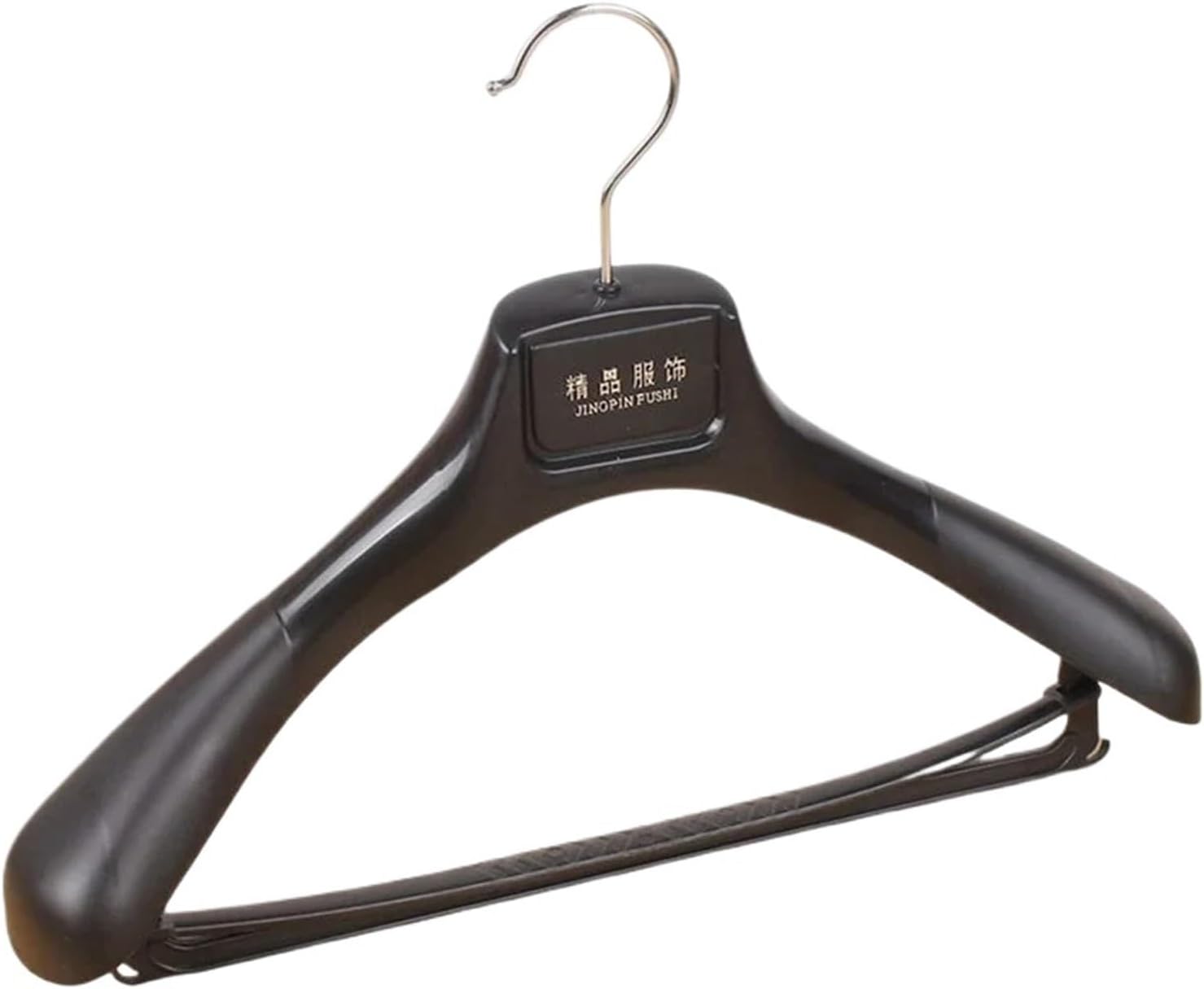 Coat Hanger 5Pcs Wide Shoulder Plastic Clothing Hanger,Suit Clothes Hanger Coat Drying Racks,Wardrobe Room Storage Organizer(Black10)
