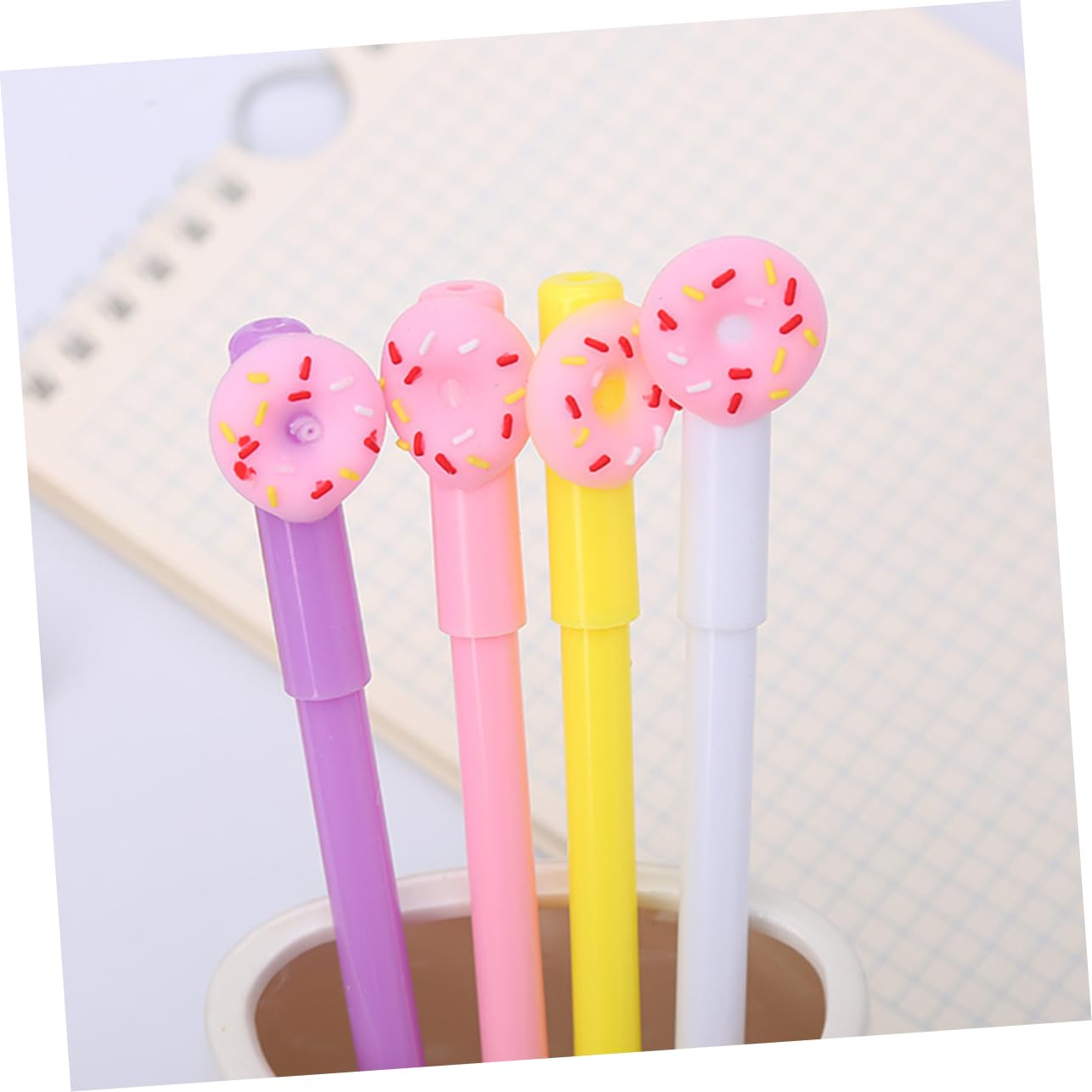 2 Ensembles Stylos Gel À Dessin Donut Ensemble De Stylos Créatifs Pour Scolaires Et Bureaux Pour Écrire Dessiner Et Diy 20 Pièces * 2