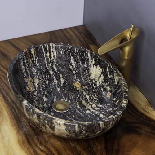 Oval Natural River Stone Vessel Sink, Stone Vessel Sinks for Bathrooms, Stone Vessel Sink, Vessel Sink, Bathroom Sink, Stone Sink, Stone Bathroom Sink
