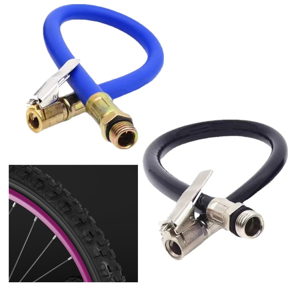 2 pezzi tubo pompa aria,12.5 mm tubo gonfiatore auto,tubo pompa aria,Tubo di Gonfiaggio Pneumatici,pompe d'aria,adattatore tubo gonfiatore pneumatici,Adatto a tutti i pneumatici con valvole standard.