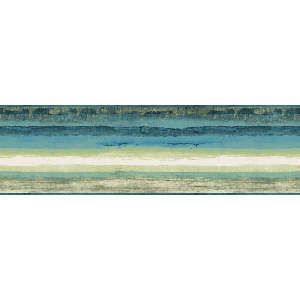 York Wallcoverings Portfolio II Mesa Border Removable Wallpaper, Green