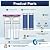 Deionized Spot Free Car Rinse Unit, Spotless Car Wash Water System,Deionized Water System for Car Wash, Suitable for Cars, RVs, Motorcycles, Yachts, and Windows, No Towel Drying, Color Changing Resin