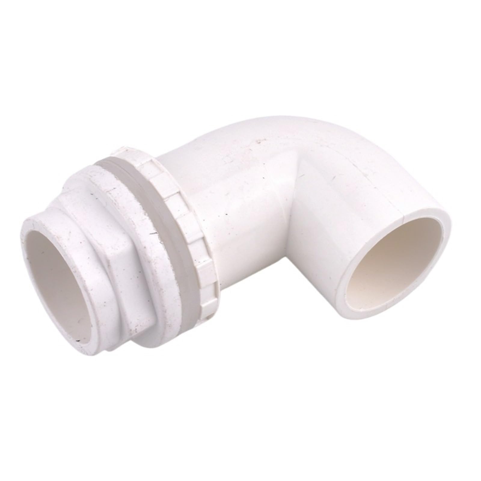 Merriyard White Conduit Fittings,Pvc Pipe Elbow Connector Multicolor 20-50Mm I.d For Water Drainage Inlet Aquarium Garden(,I.d 50Mm)
