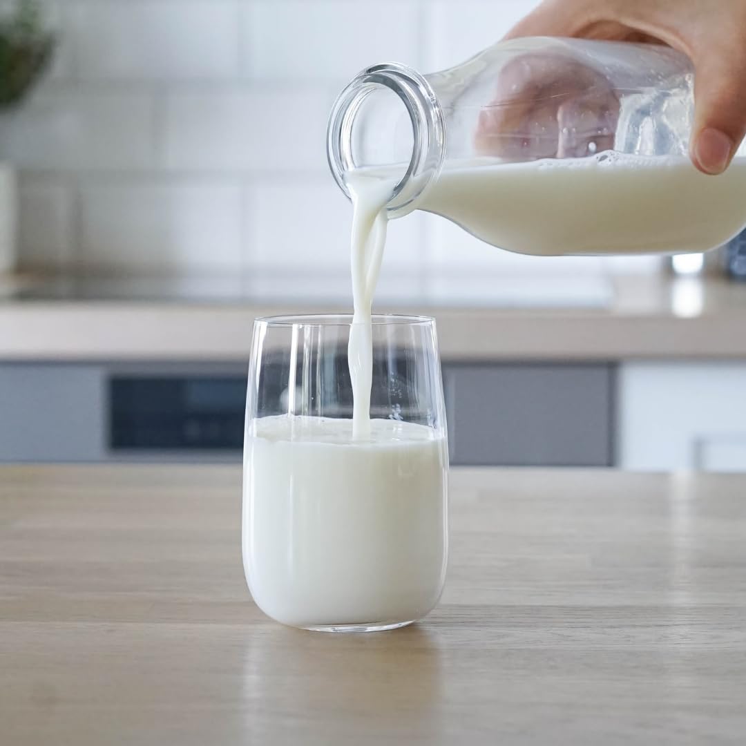 Landhof Holländische Milch Teilentrahmte Milch fettarme Haltbare Milch Teilentrahmte Fett, je 1 Liter, 48 Stück