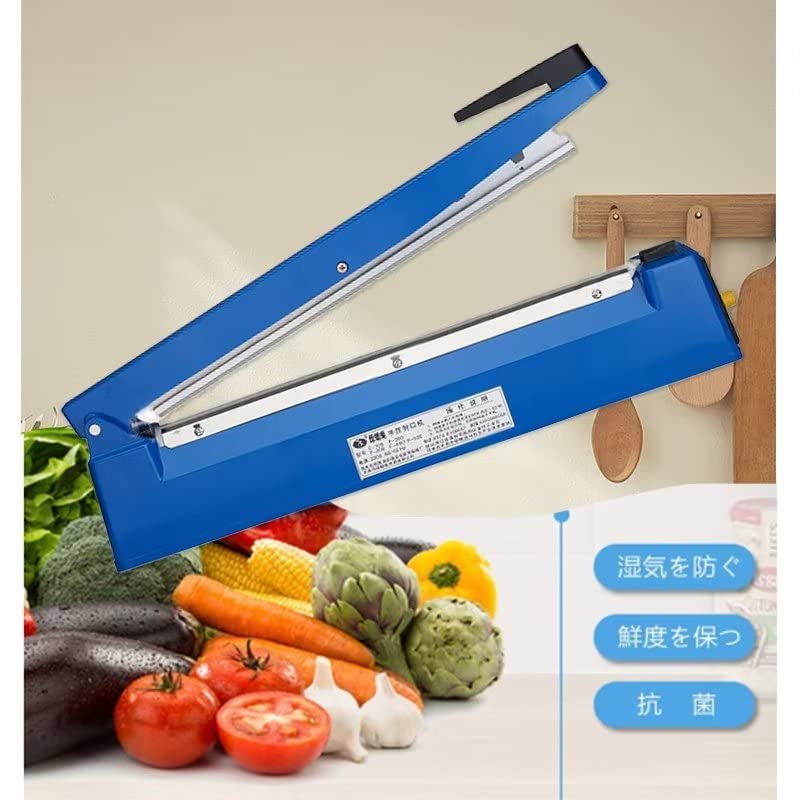 SIVASI 高性能クリップシーラー 密封シーラー シーラー クリップ 卓上 フード 20cm 30cm 商品の梱包 幅2mm 幅3