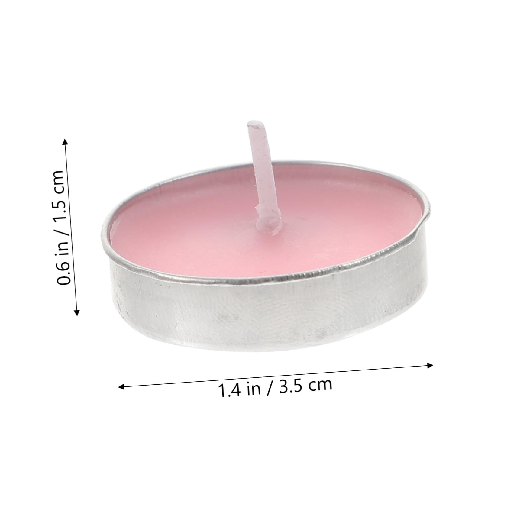 GOOHOCHY Paraffin Wax Floating Candles 10pcs Unscented Small Candles for Wedding Decor 3.5cm Diameter