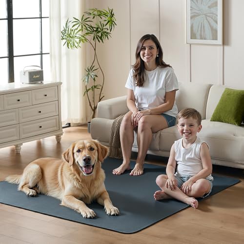 Image of Washable Dog Pee Pads Extra Large 48 inchx48 inch - 2 Pack Super Absorbent, Quick-Dry Non-Slip Reusable Puppy Pads for Playpen, Crate & Floor, Pet Training Mats for Housebreaking & Incontinence