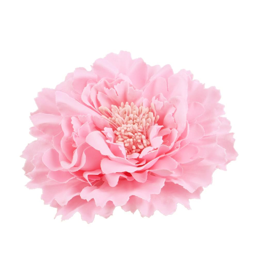 Peony Fabric Flower Brooches Oversize Lapel Pins Extra Big Brooch Delicate Dancing Party Prom Wedding Charm Banquet Dress Suit Guest Corsage
