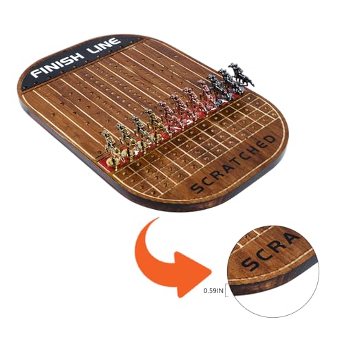 Juego de Mesa Horse Race con Caballos Metálicos y Dados miniatura 5