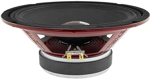 Miniatura 6 de DS18 PRO-X10.4M - Altavoz de 10 pulgadas, rango medio, canasta de acero rojo, 600 W máximo, 300 W RMS, 4 ohmios - Altavoces de puerta de audio de