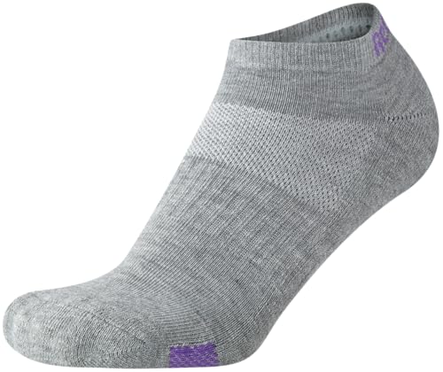 Image of Reebok Womens Low Cut Socks Moisture Wicking Cushion No Show Socks, 12 Pack | Stretch Performance Fabric, Cushioned Heel and Toe, Arch Support, Comfort Seam, Shoe Size 4-10