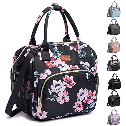 Lunch Bags Insulated Lunch Box for Women,3 Carrying Way Large Tote Bag,Leakproof Reusable Cooler Backpack with Adjustable Shoulder Strap for School Office Picnic Beach Cover