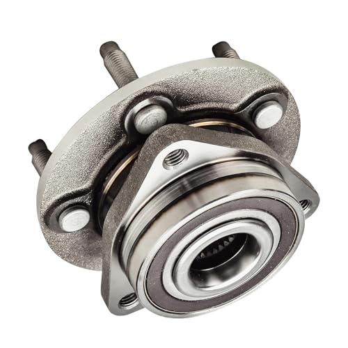 Image of Detroit Axle - Pair Rear Wheel Bearing and Hubs Assembly for 2013 2014 2015 2016 2017 Cadillac ATS w / 5 Lugs