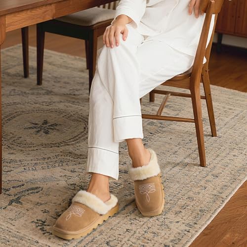 Babuchas Western Cowboy para Mujeres, Suela Cuadrada miniatura 2