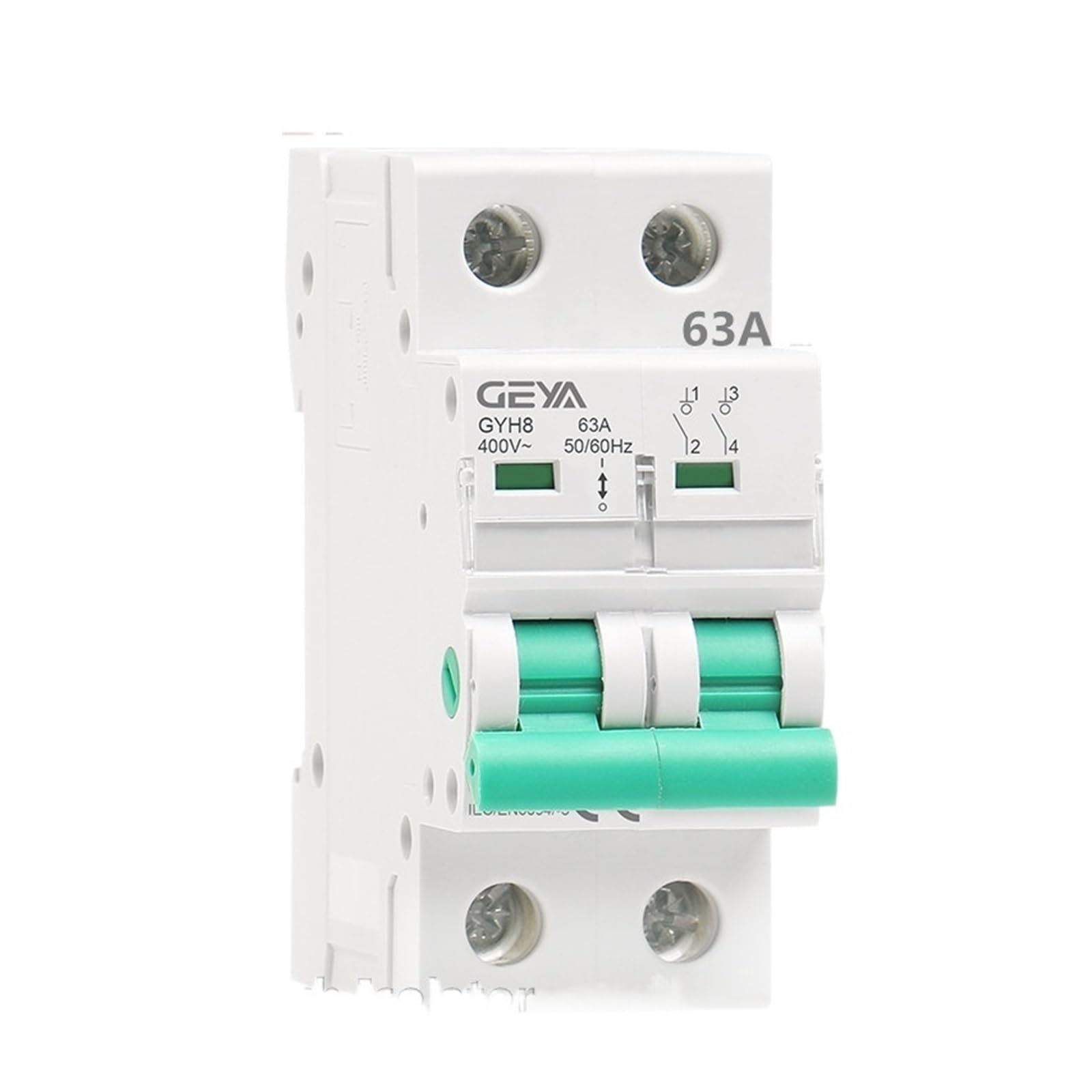 Interrupteur d'isolement disjoncteur GYH8 2P 100A 400VAC interrupteur principal de coupure