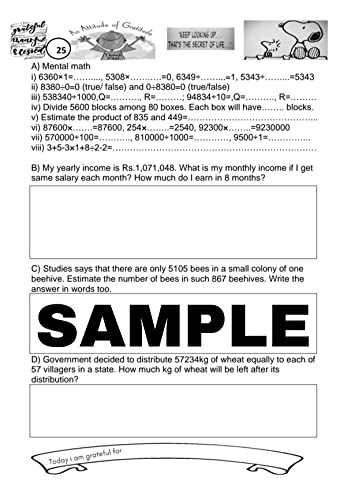 Image of Class 5 Mathematics Practice Question Bank (Chapter wise) Workbook with Mental Maths ICSE /CBSE syllabus up to 2024 by Mathsninjas Bookland