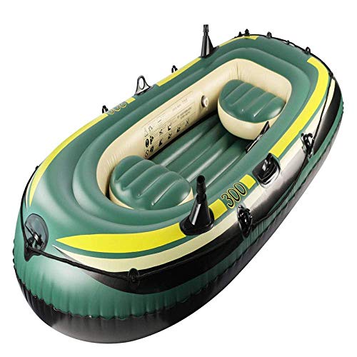 INUUXLG Inflatable Dinghy Boat Fishing, Inflatable Boat Kids with Oars, Touring Kayak, Inflatable Rafts Adults