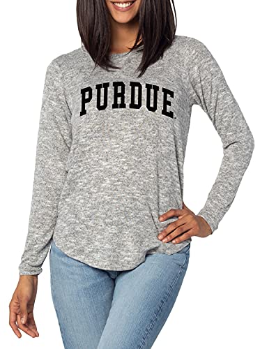 Chicka-d Women's Standard Comfort Zone Top, Heather Grey, Large