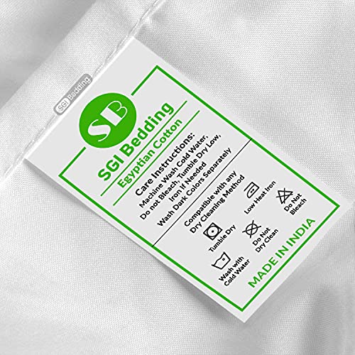 Sgi 18 Inch Drop Queen Size Light Grey Solid Bed Skirt Split Corner Pleated Style Easy Fit Easy Care Fade & Wrinkle Resistant-Cotton Microfiber Made #TOP7