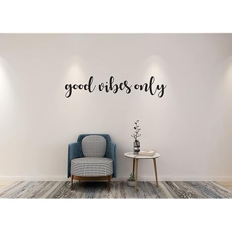 Good Vibes Only Inspirational Wall Decor