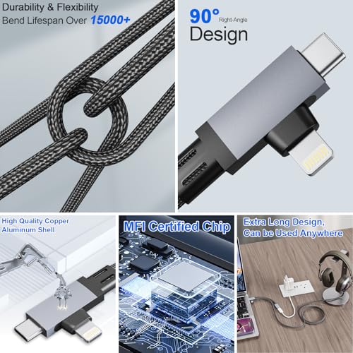 Câble audio auxiliaire pour iPhone et USB C vers jack 3.5mm