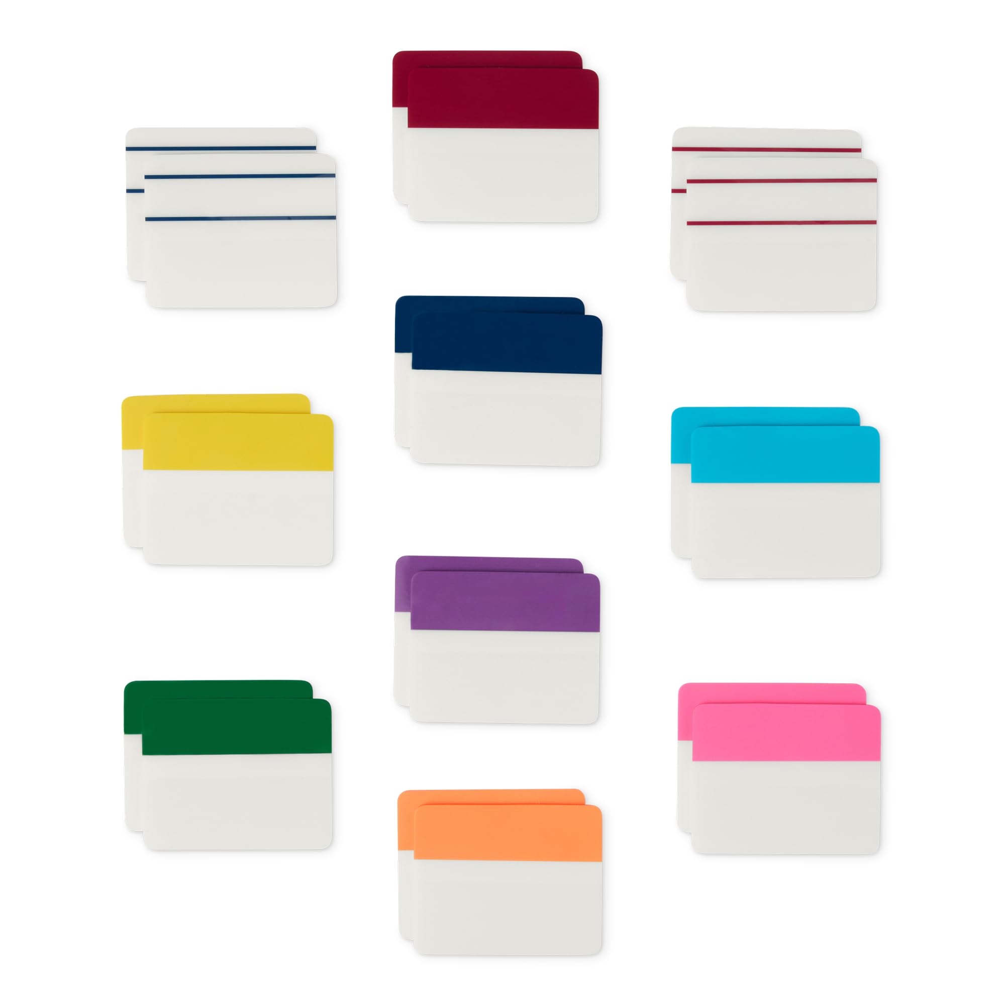 Amazon Basics Sticky Tabs, Self-Adhesive Page Markers, Colorful Book Tabs, Sticky Notes, Writable Index Tabs, Annotation Tabs for Reading Notes, Files, Office, 640 Assorted Pack, 5.1 cm Wide