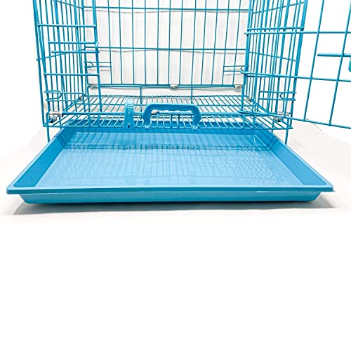 Image of Dog Trust Dog cage Double Door with Removable Tray cage for Large Size Dogs (30 inch Blue cage)