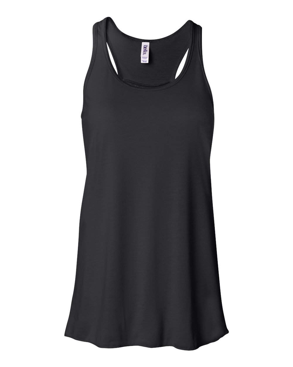 Bella CanvasTrendy Women's Flowy Racerback Tank, Black