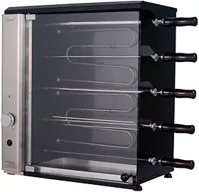 Churrasqueira Elétrica de Bancada para 5 Espetos Stand 220V Titan