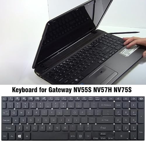 Clavier pour ordinateur portable rechange interne AZERTY touches noires - 4