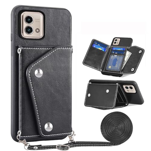 Étui portefeuille Motorola Moto G Stylus 2023 avec vitre de protection écran