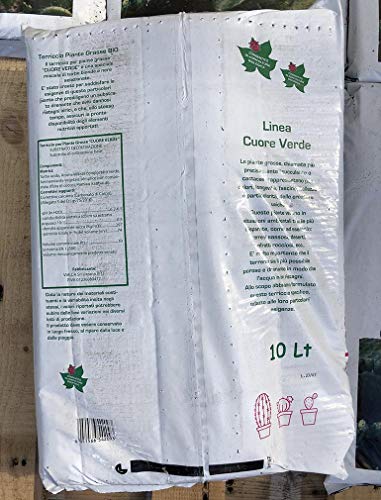  TERRICCIO BIOLógICO PER PIANTE GRASSE E CACTUS Sacco LT 10 Utilizzato in Agricoltura Biologica
| BIO TERRIFICO PER PIAN