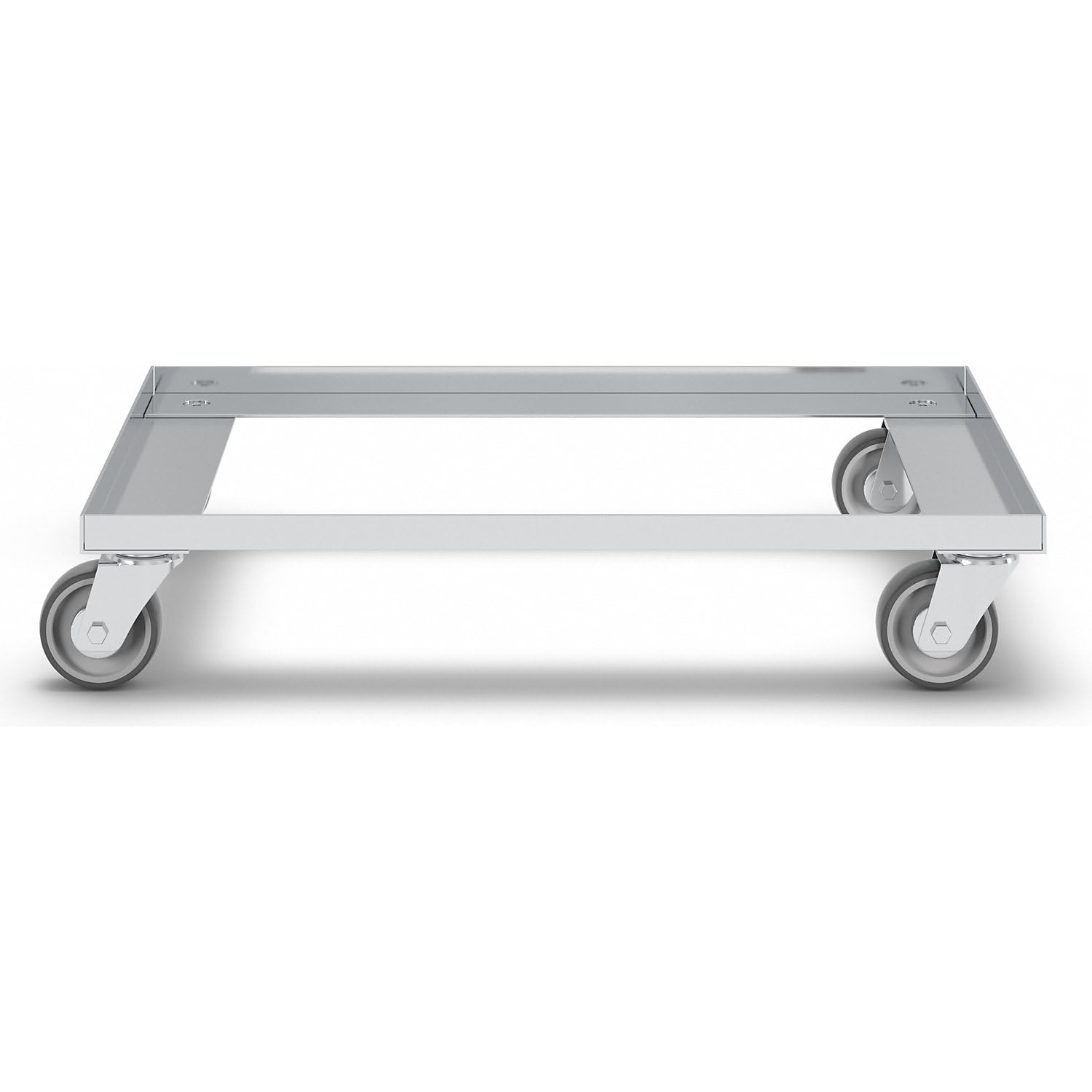 Certeo | Plateau roulant en aluminium | force 200 kg | roues en polypropylène gris